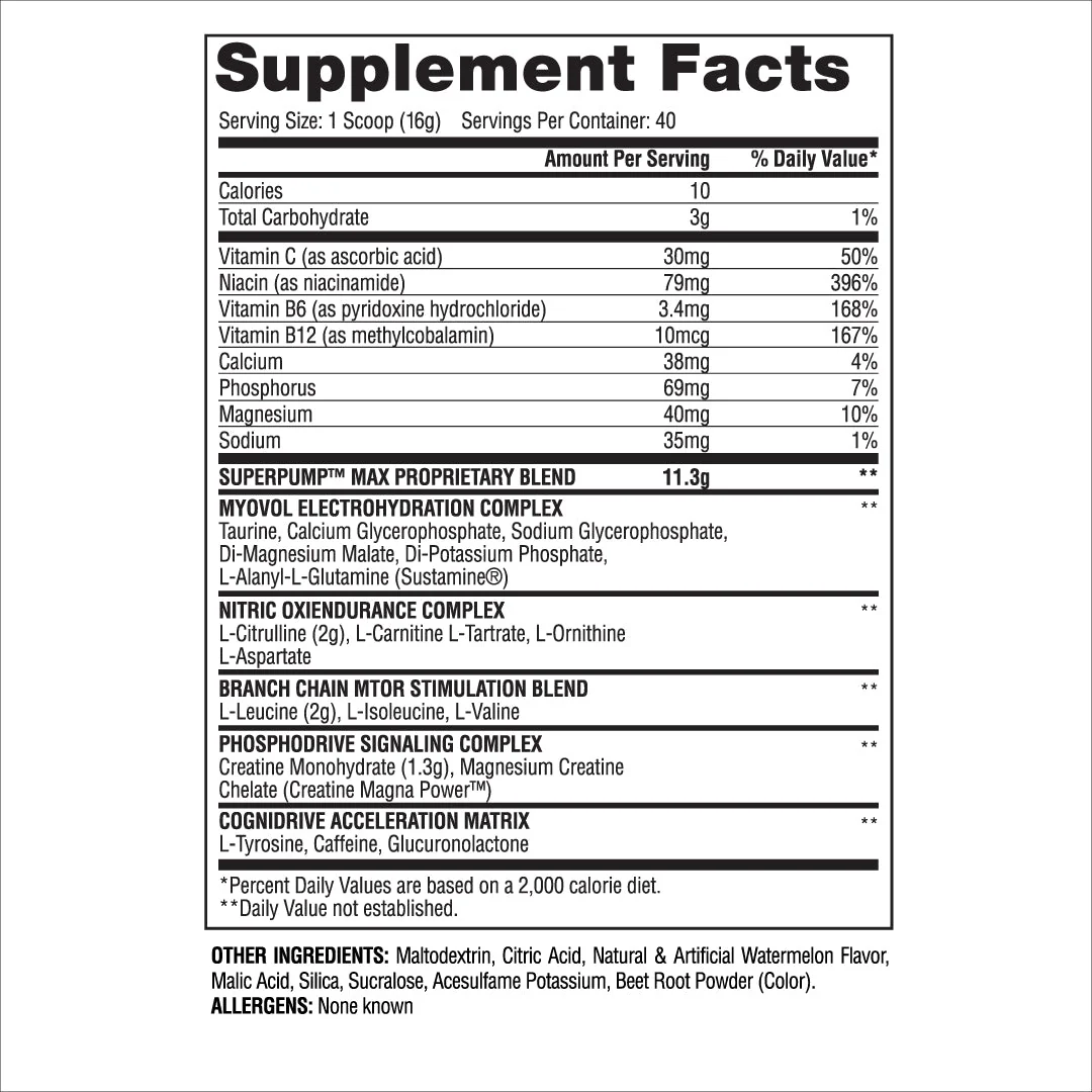 Pre-Workout - SuperPump Max - Image 6